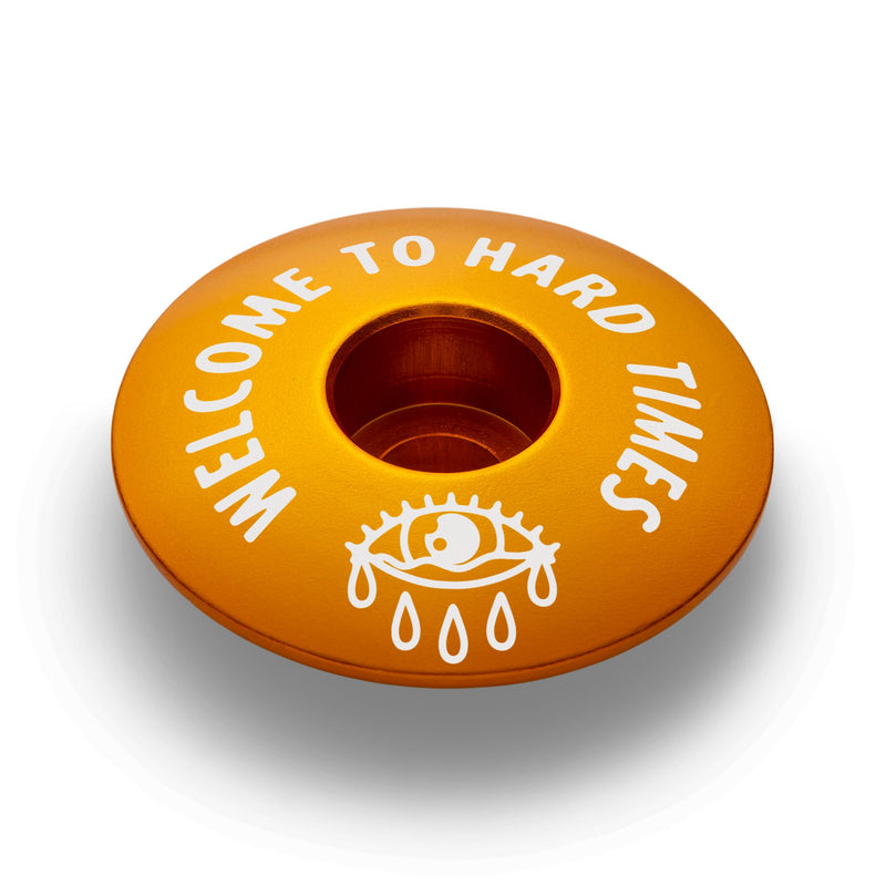 Load image into Gallery viewer, Welcome to Hard Times Bicycle Headset Cap
