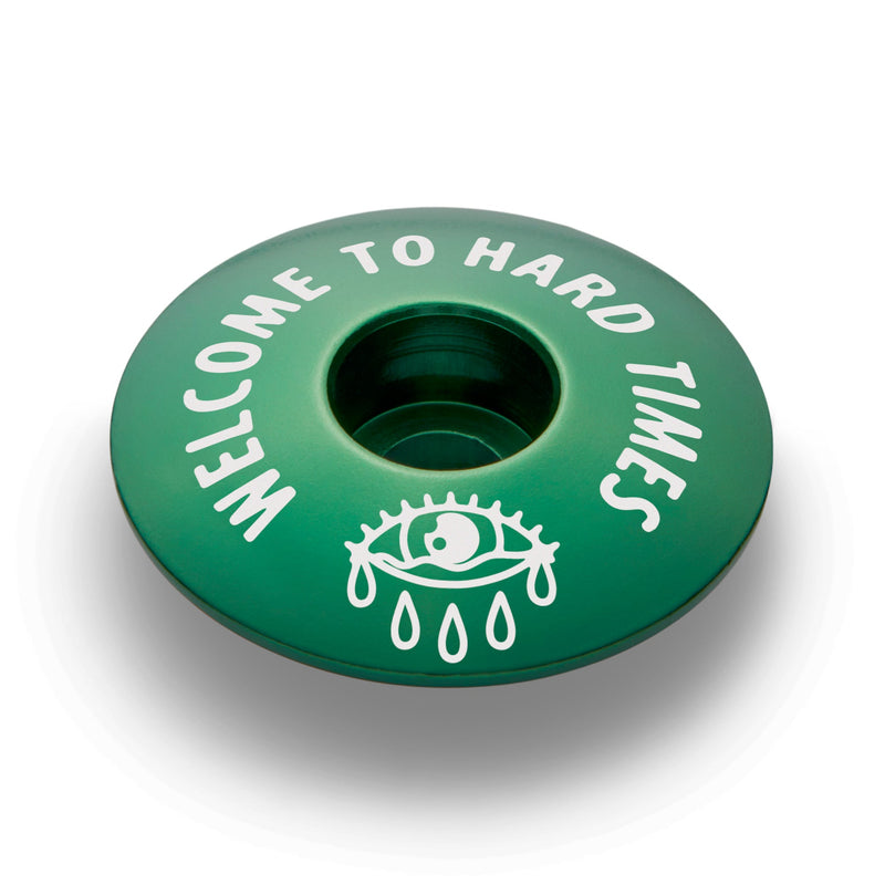 Load image into Gallery viewer, Welcome to Hard Times Bicycle Headset Cap
