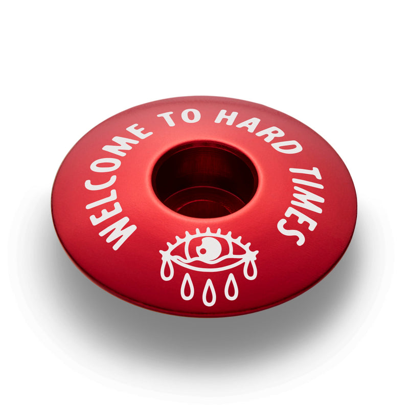 Load image into Gallery viewer, Welcome to Hard Times Bicycle Headset Cap
