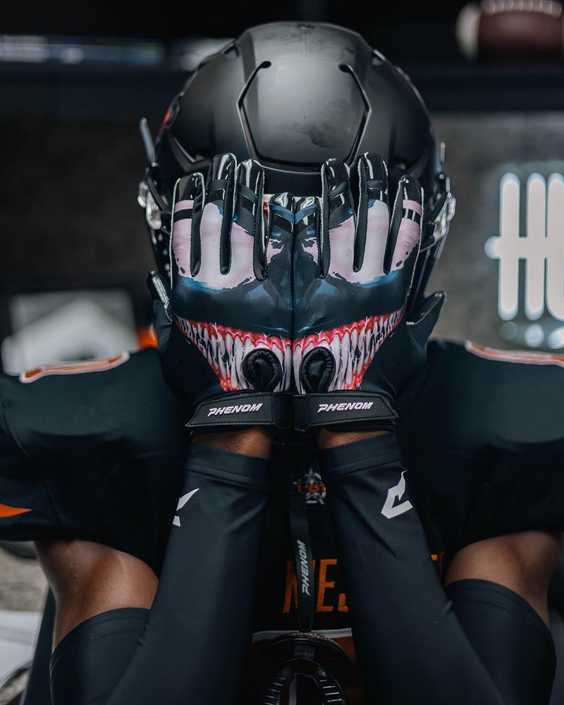 Load image into Gallery viewer, Phenom Elite Villain Football Gloves - VPS3
