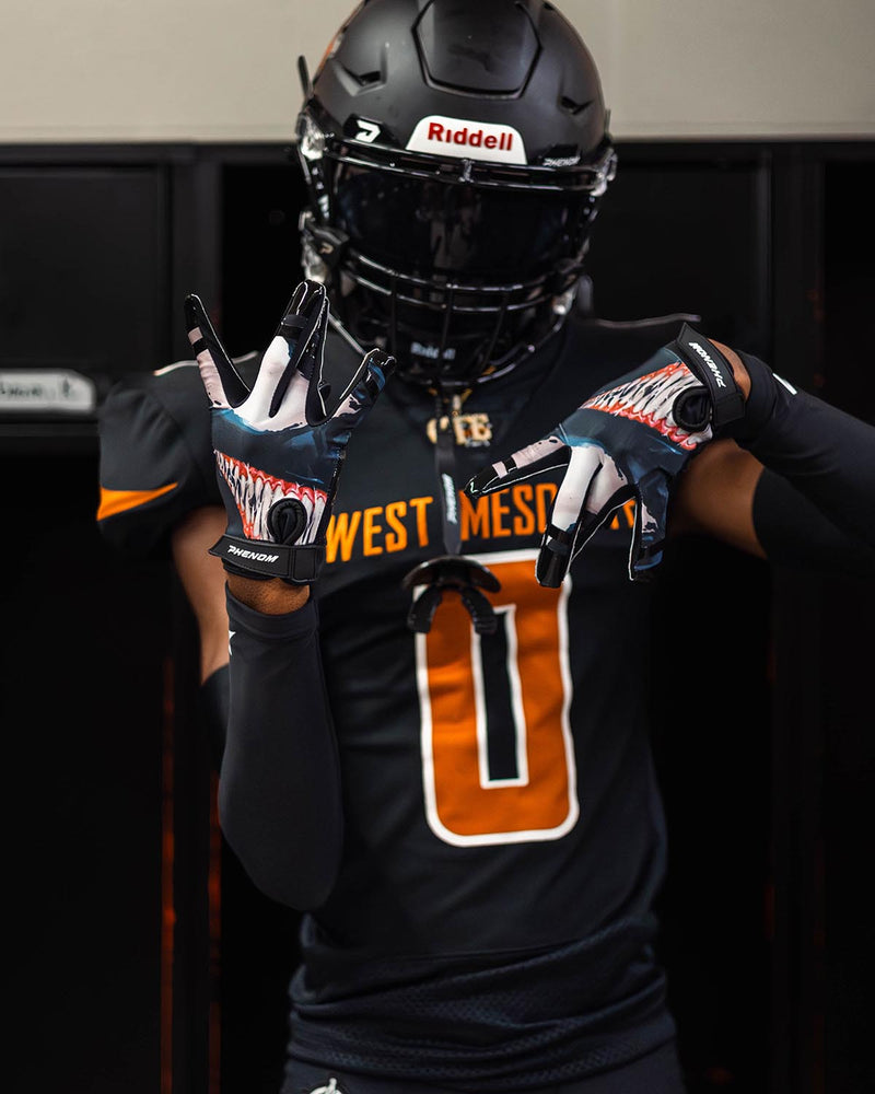 Load image into Gallery viewer, Phenom Elite Villain Football Gloves - VPS3
