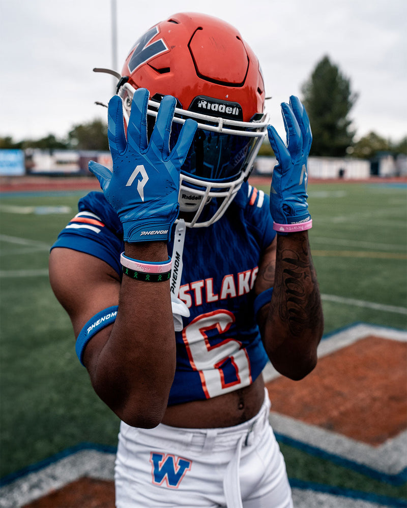 Load image into Gallery viewer, Phenom Elite VPS5 Adult Football Gloves - Team Colors
