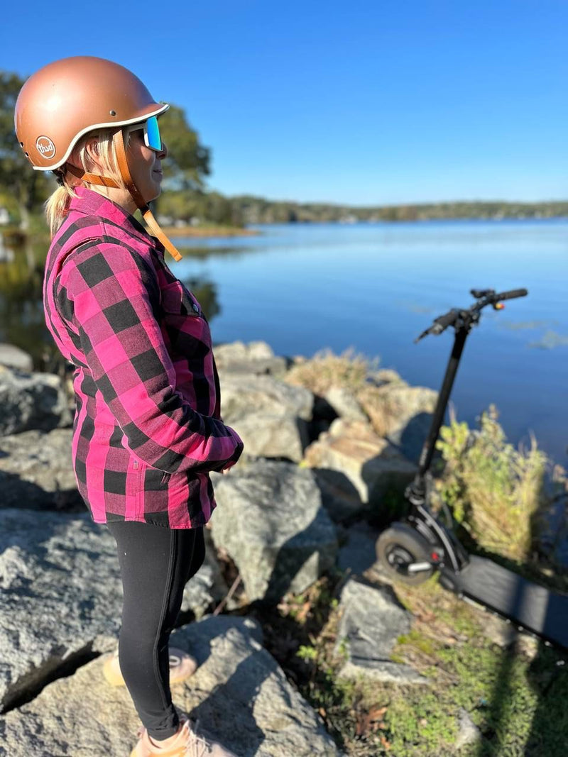 Load image into Gallery viewer, Protective Flannel Shirt for Women - Pink Checkered
