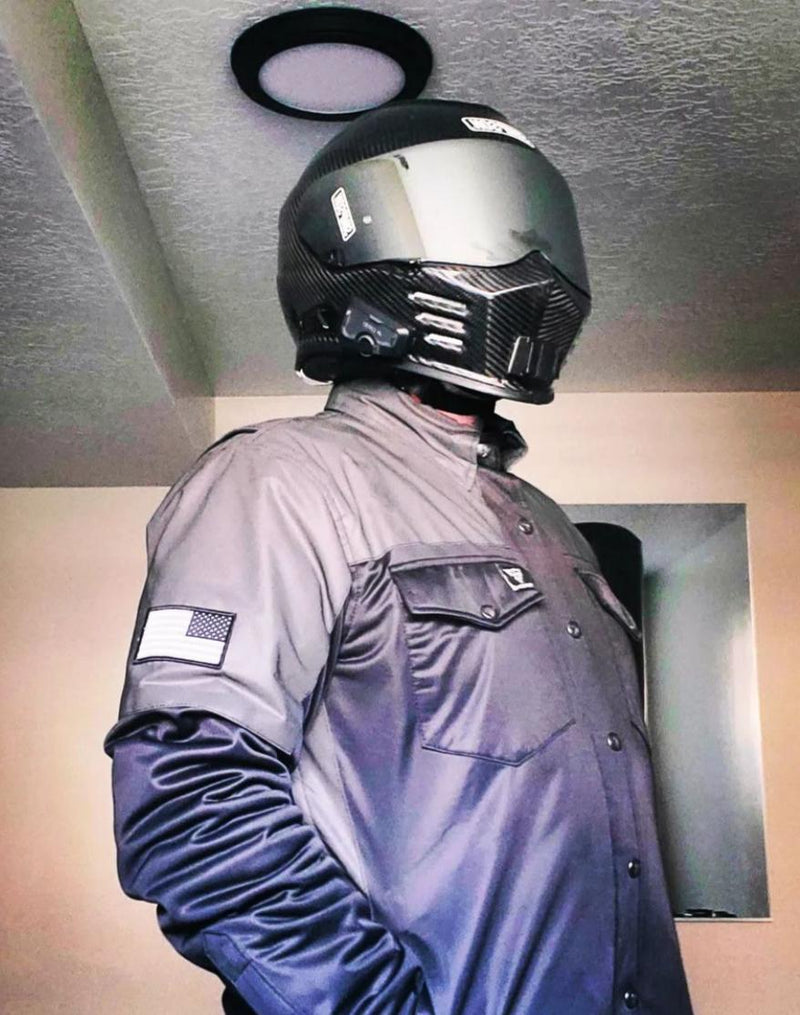 Load image into Gallery viewer, Ultra Reflective Shirt &quot;Nightfall Nebula&quot; - Black with Pads
