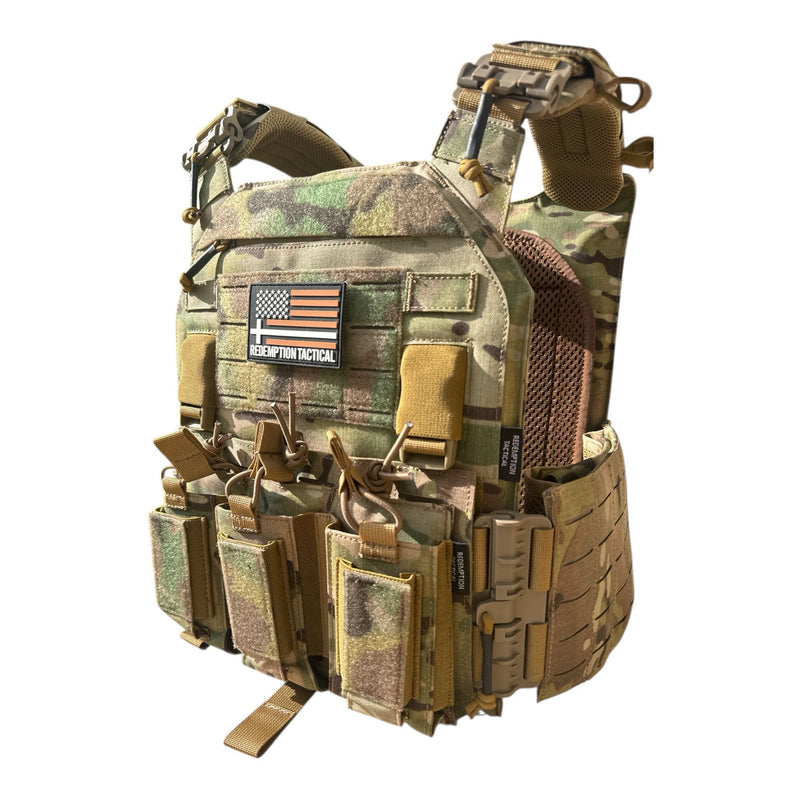 Load image into Gallery viewer, NIJ Certified LEVEL IV Crusader 2.0 Kit (2) 10x12 Front/Back Ceramic Plates + Crusader 2.0 Carrier
