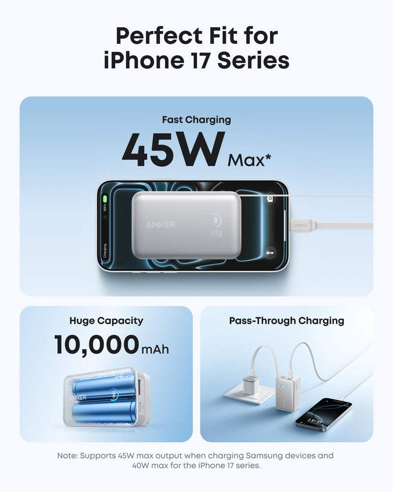 Load image into Gallery viewer, Anker Nano Power Bank (10K, 45W, Built-In Retractable USB-C Cable)
