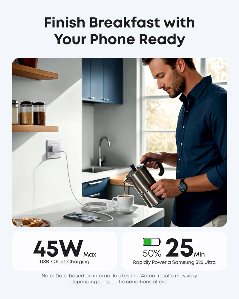 Load image into Gallery viewer, Anker Nano Charger (45W) with USB-C to USB-C Cable

