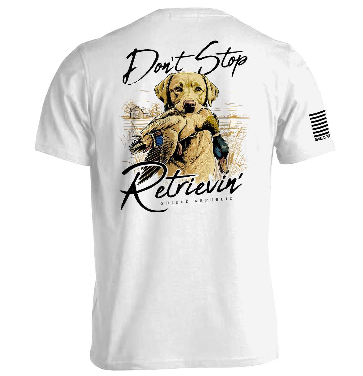 Don't Stop Retrievin Yellow Lab - Skoutley Outdoors LLC