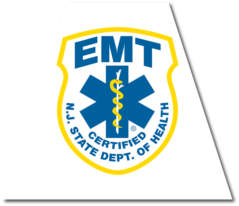 Load image into Gallery viewer, NEW JERSEY EMT REFLECTIVE HELMET (TET) TETRAHEDRON
