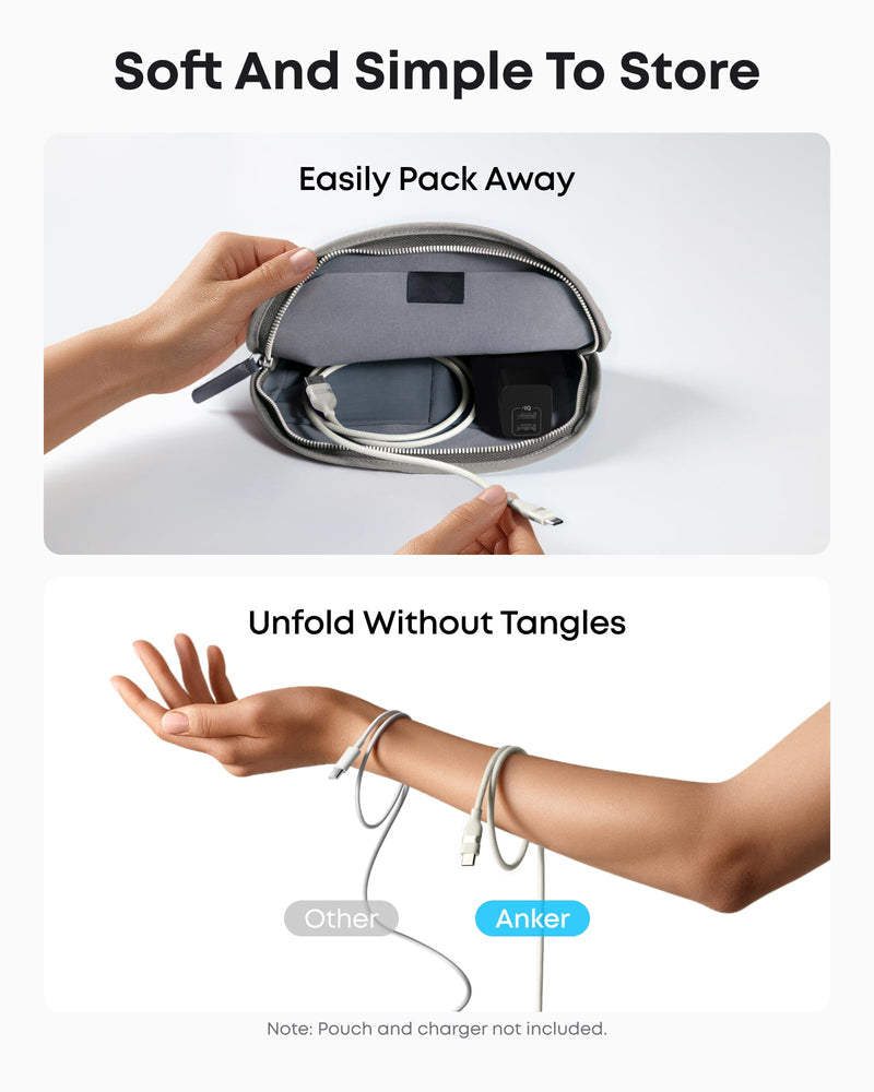 Load image into Gallery viewer, Anker USB-A to USB-C Cable (3 ft / 6 ft, Upcycled-Braided)
