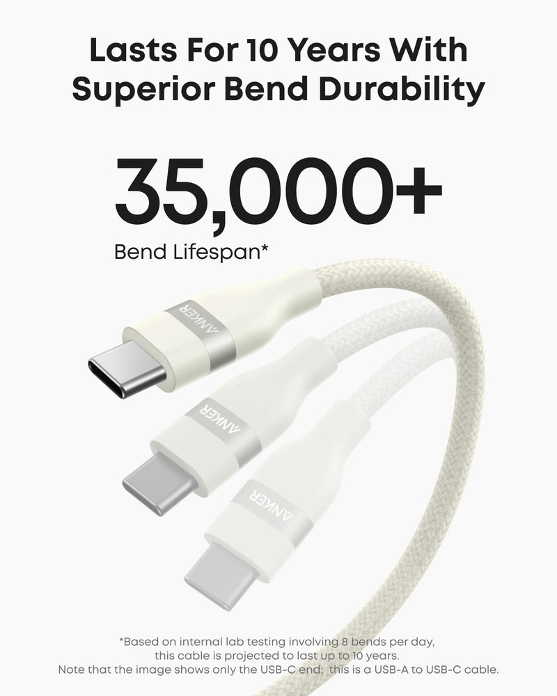 Load image into Gallery viewer, Anker USB-A to USB-C Cable (3 ft / 6 ft, Upcycled-Braided)
