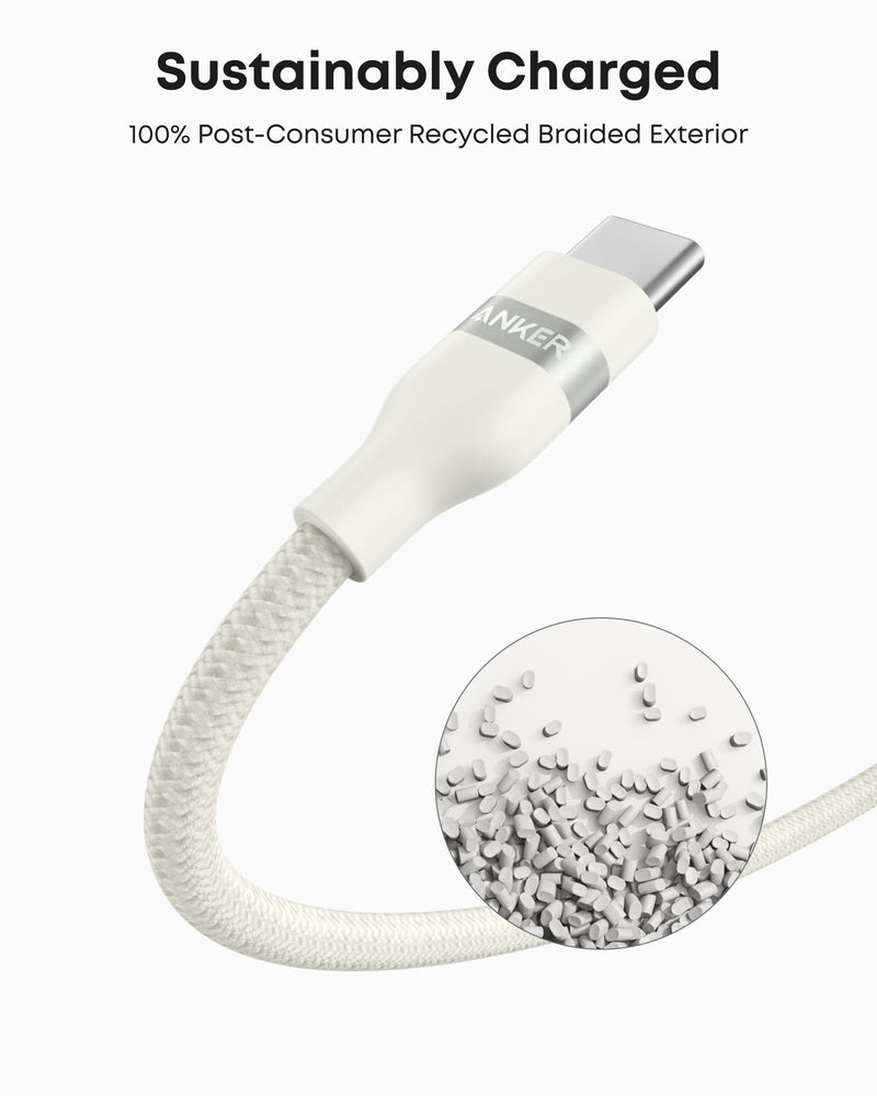 Load image into Gallery viewer, Anker USB-A to USB-C Cable (3 ft / 6 ft, Upcycled-Braided)
