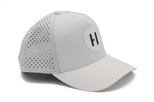 Curved White Havoc Hat
