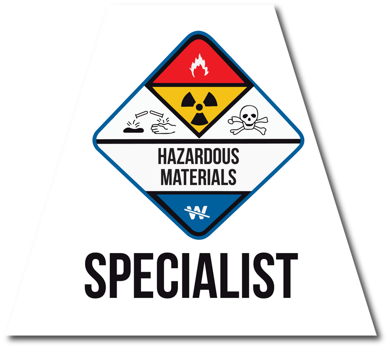 Load image into Gallery viewer, HAZMAT SPECIALIST REFLECTIVE HELMET (TET) TETRAHEDRON
