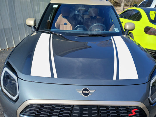 Hood Stripe Decals for 2025 Mini Cooper Sport