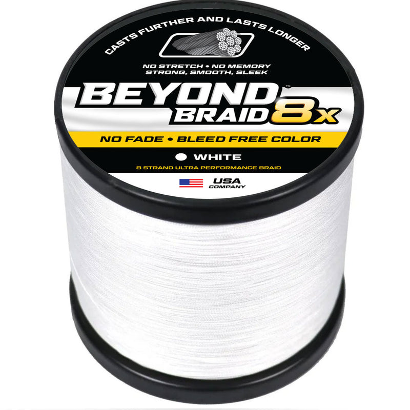 Load image into Gallery viewer, White 8X- No Fade- Ultra Performance 8 Strand
