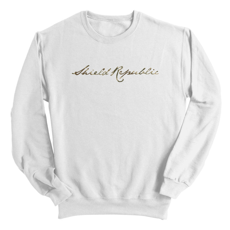 Load image into Gallery viewer, Shield Republic Duck Camo Script (Front)
