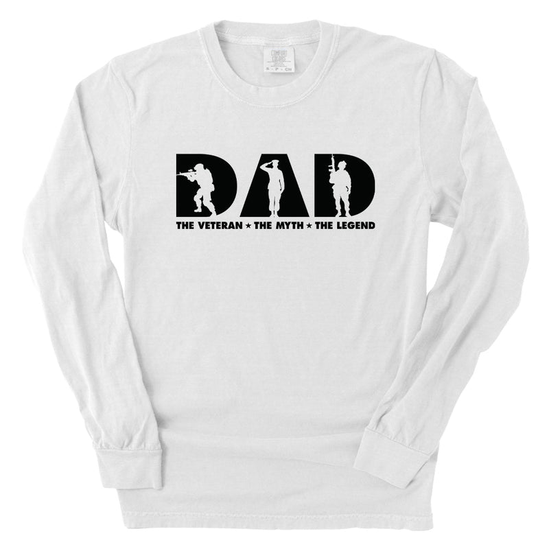 Load image into Gallery viewer, Dad The Veteran The Myth The Legend (Front)
