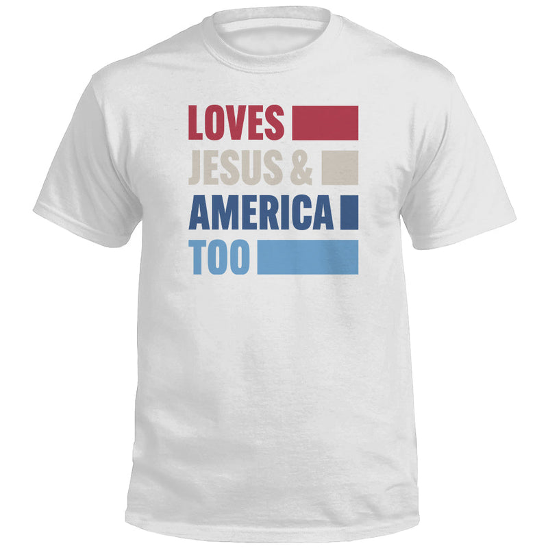 Load image into Gallery viewer, Loves Jesus &amp; America Too Bold (Front)
