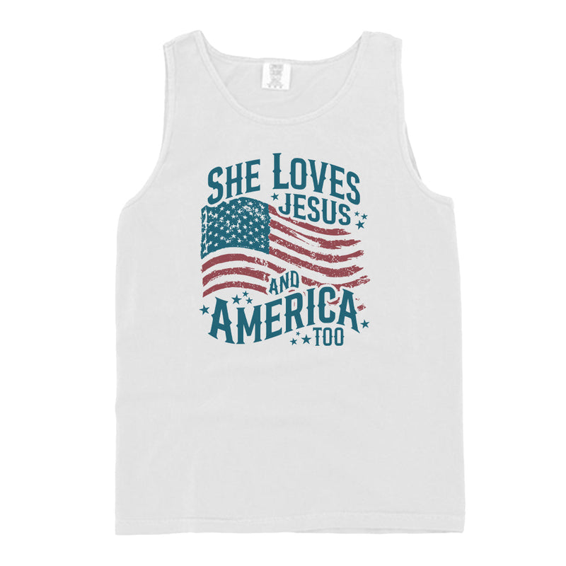 Load image into Gallery viewer, She Loves Jesus And America Too (Front)
