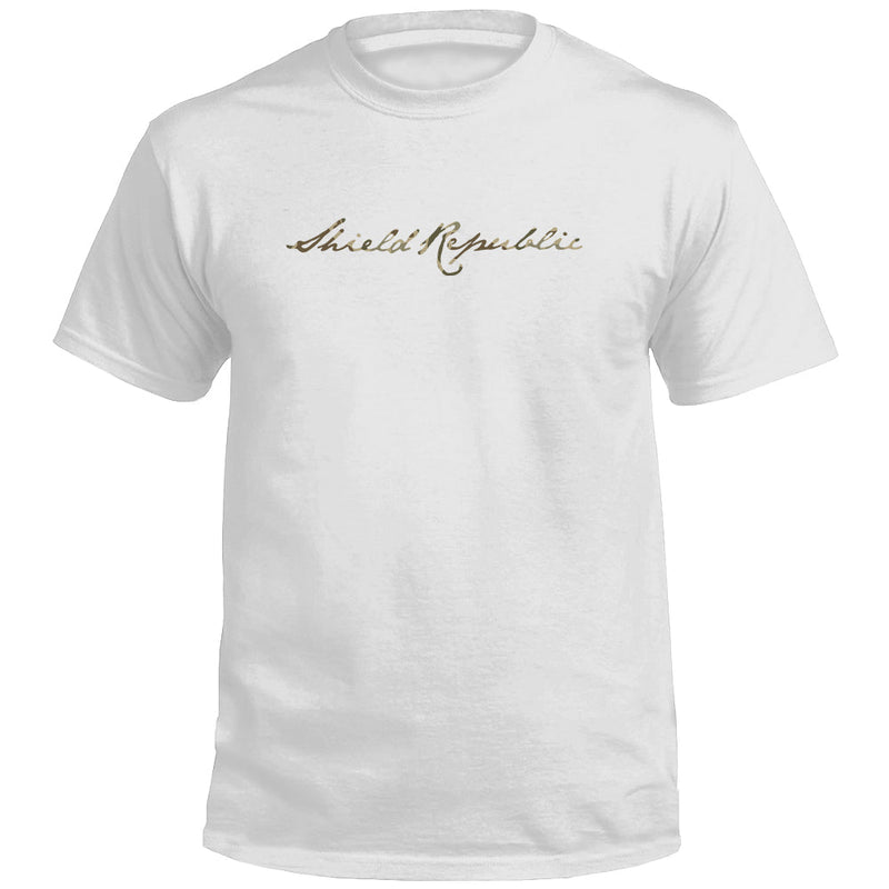 Load image into Gallery viewer, Shield Republic Duck Camo Script (Front)
