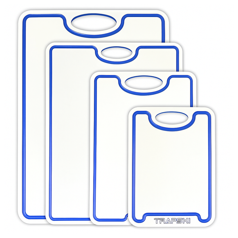 Load image into Gallery viewer, TRAPSKI Premium 1/2 Inch Thick HDPE Cutting Boards | Food-Grade Kitchen Prep Surface | Juice Grooves | Made in the USA
