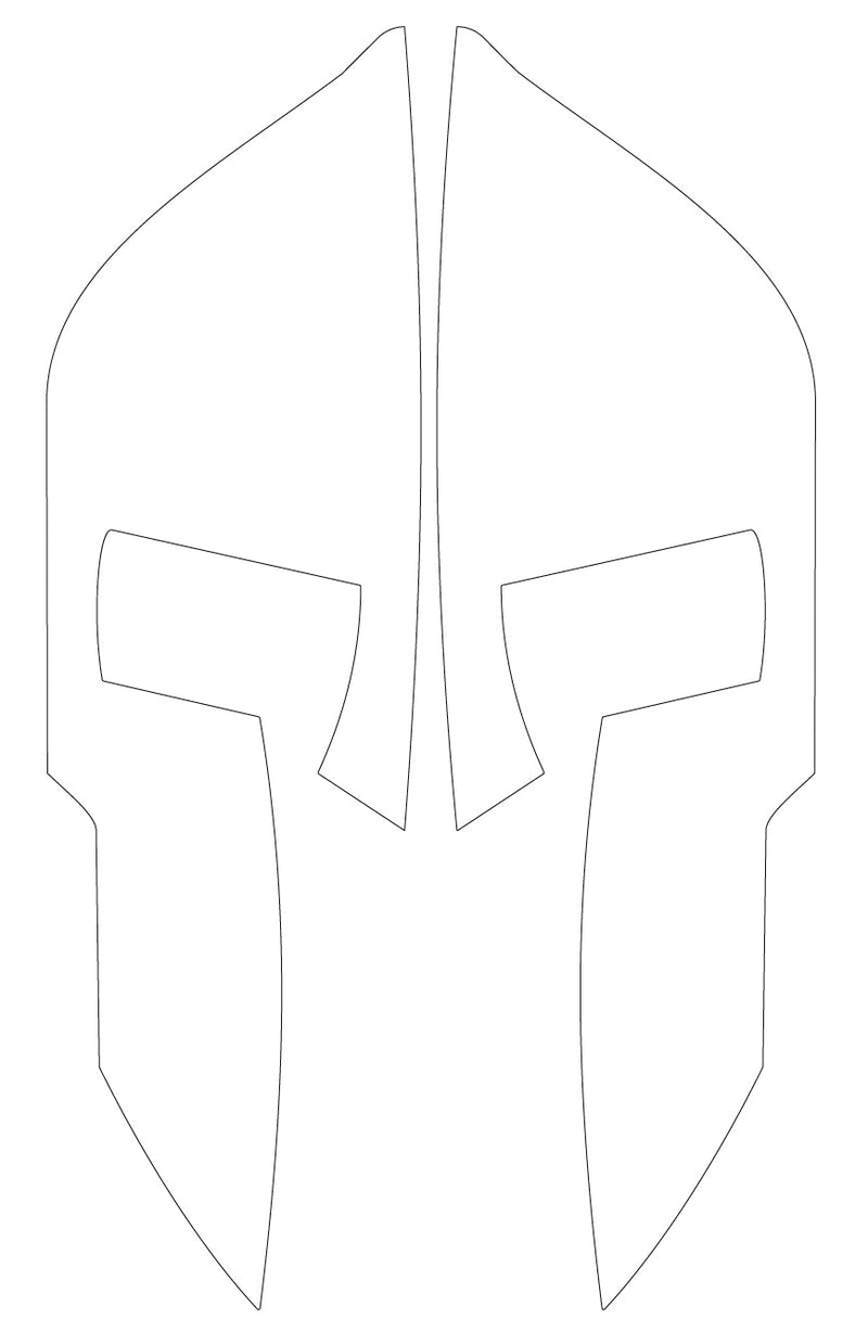 Load image into Gallery viewer, SPARTAN REAR HELMET REFLECTIVE HELMET DECAL
