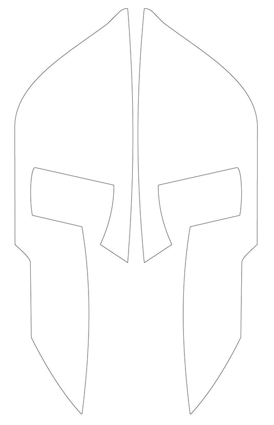 SPARTAN REAR HELMET REFLECTIVE HELMET DECAL