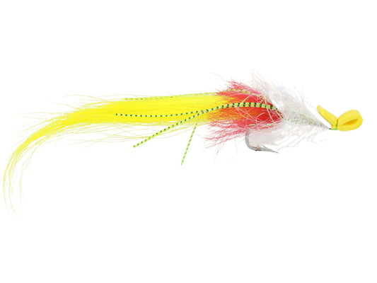 White and Yellow Foam Saltwater EP Fly Fly Tying Material Kit, size 2/0 - Skoutley Outdoors LLC