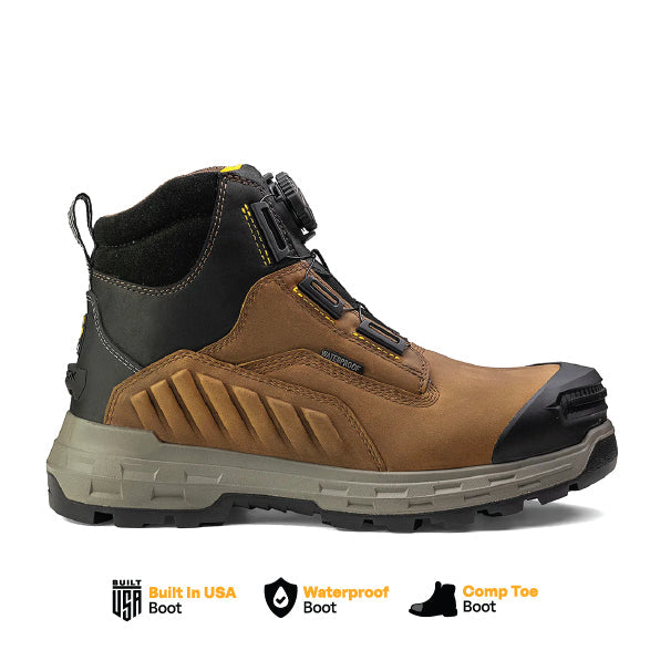 Load image into Gallery viewer, Wildwood 6” Composite Toe Turbolace™ Work Boot - Brown - Made in USA
