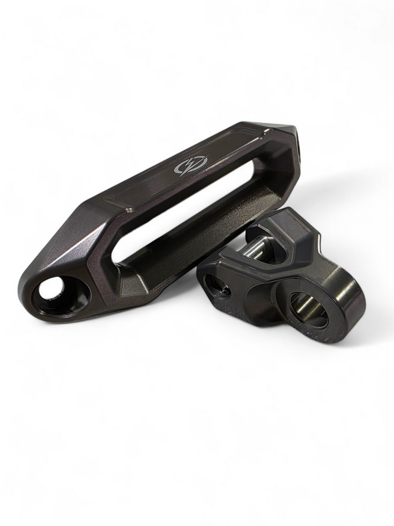 Load image into Gallery viewer, Elektric Offroad Designs UTV Winch Fairlead and Hook (Gunmetal)
