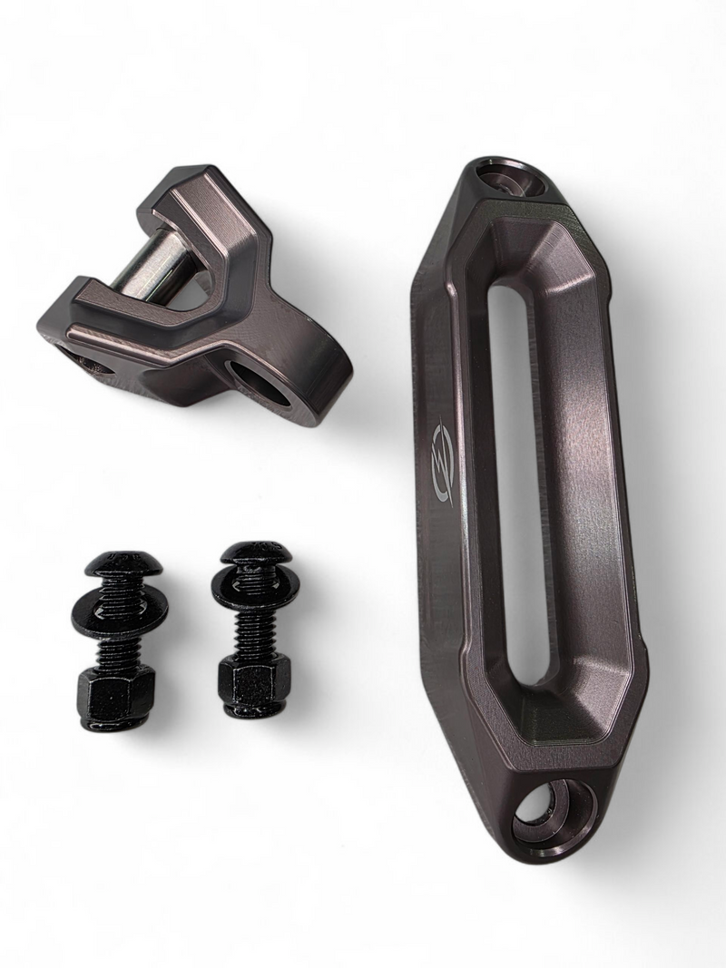 Load image into Gallery viewer, Elektric Offroad Designs UTV Winch Fairlead and Hook (Gunmetal)
