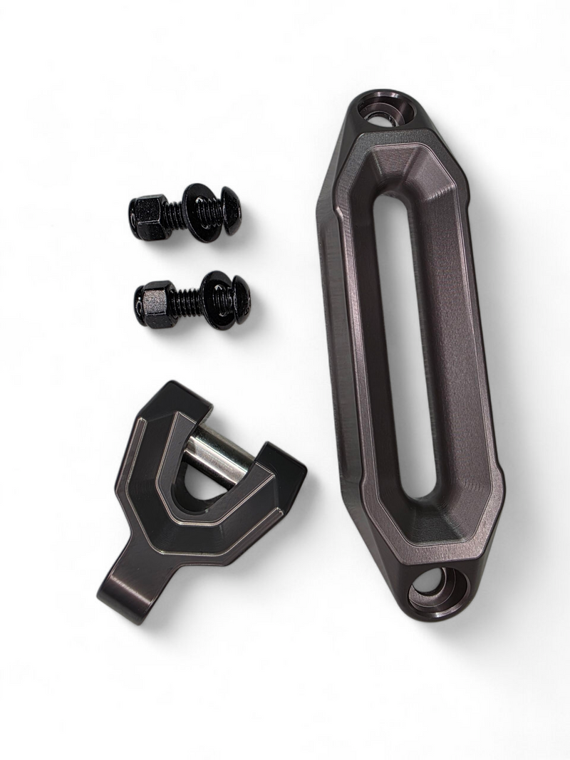 Load image into Gallery viewer, Elektric Offroad Designs UTV Winch Fairlead and Hook (Gunmetal)
