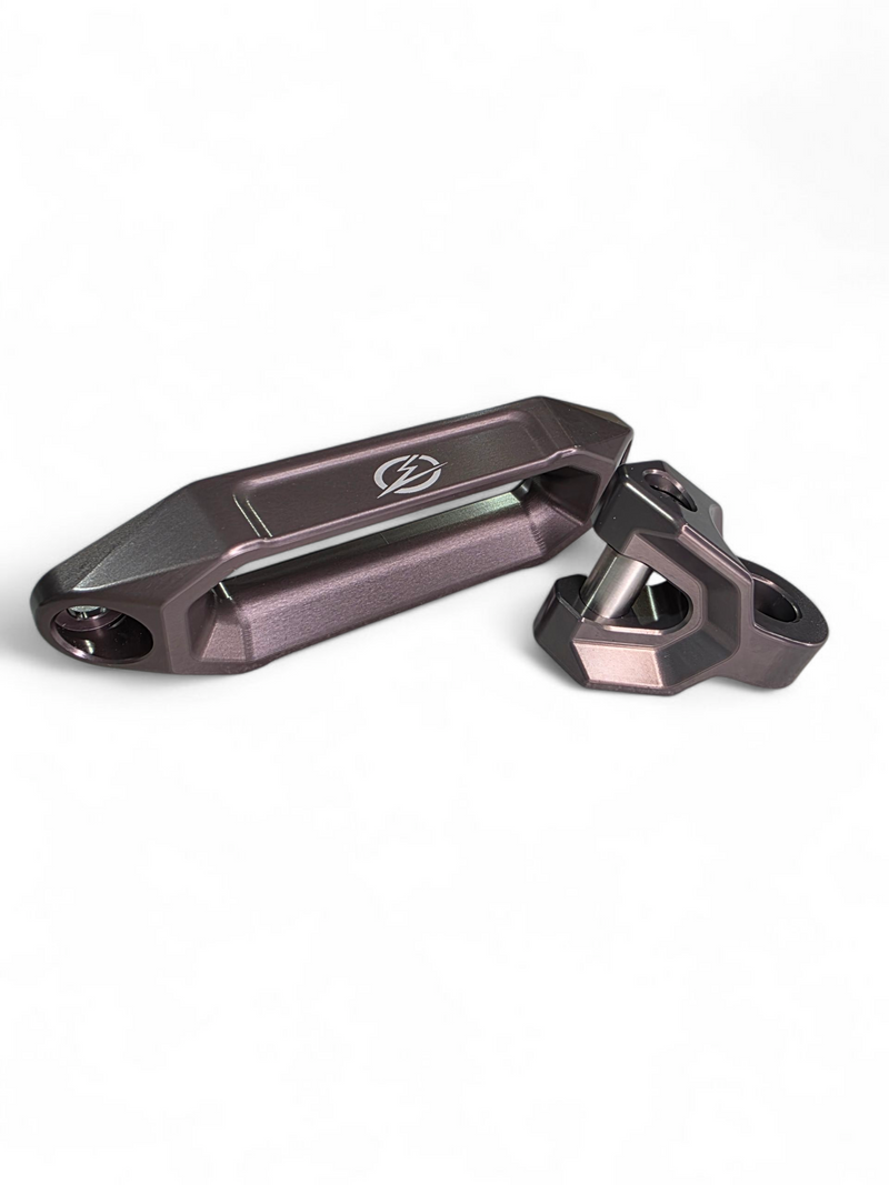 Load image into Gallery viewer, Elektric Offroad Designs UTV Winch Fairlead and Hook (Gunmetal)
