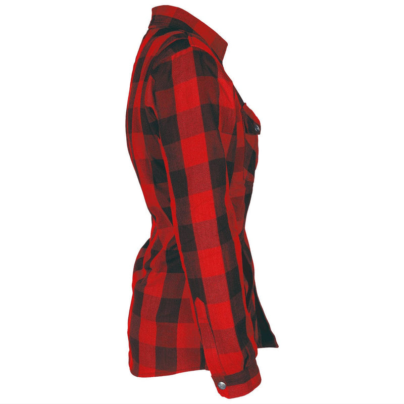 Load image into Gallery viewer, Protective Flannel Shirt for Women - Red Checkered
