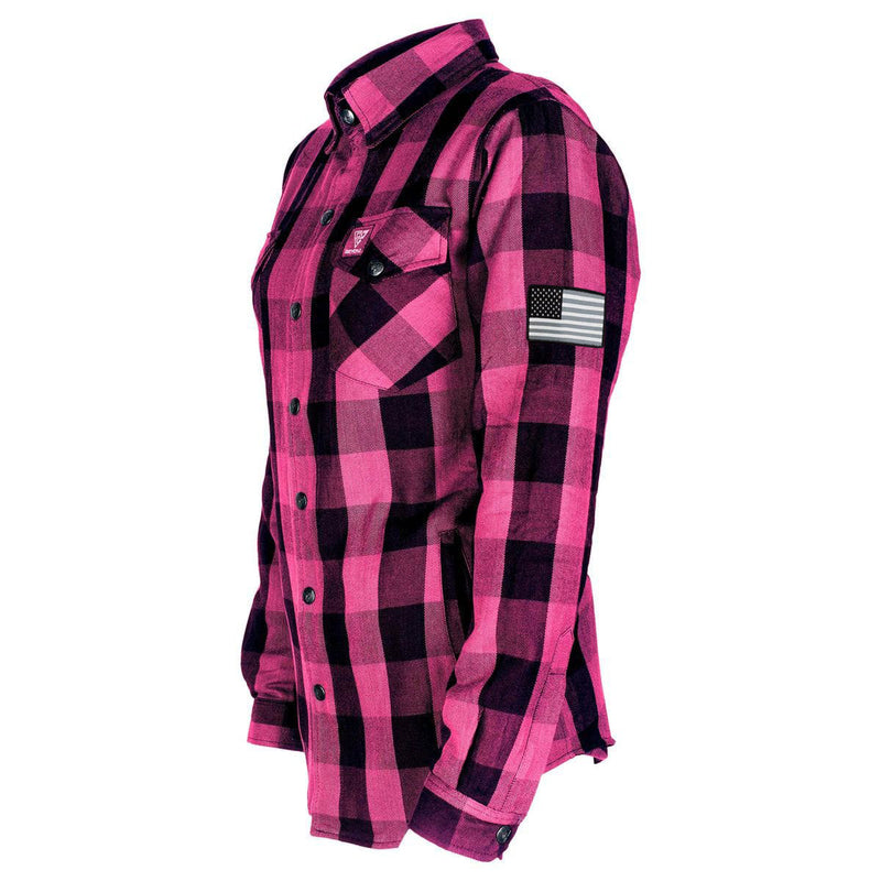 Load image into Gallery viewer, Protective Flannel Shirt for Women - Pink Checkered
