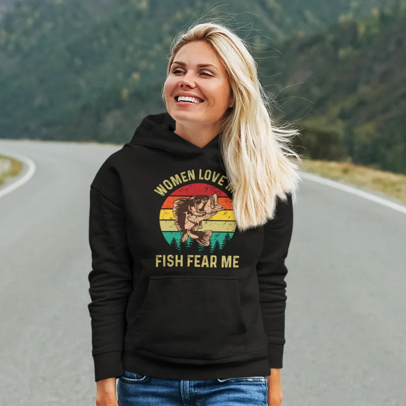 Load image into Gallery viewer, Women Love Me Fish Hate Me Unisex Hoodie
