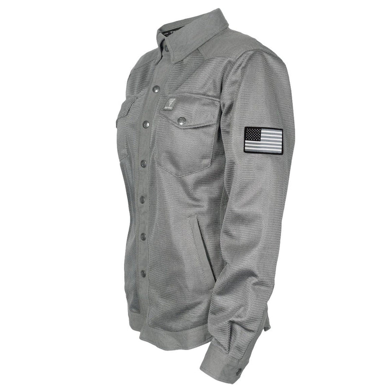 Load image into Gallery viewer, Protective Summer Mesh Shirt for Women - Grey Solid
