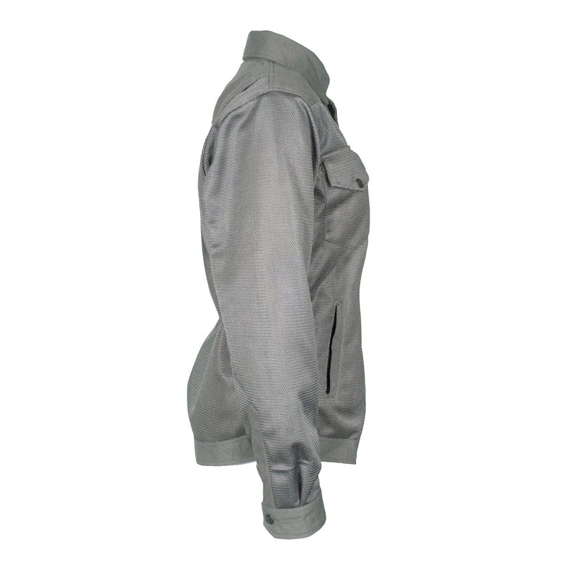 Load image into Gallery viewer, Protective Summer Mesh Shirt for Women - Grey Solid
