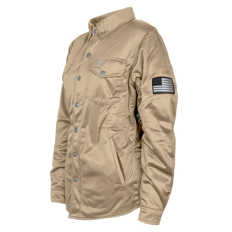 Load image into Gallery viewer, ‌Ultra Protective Shirt for Women - Khaki Solid with Pads
