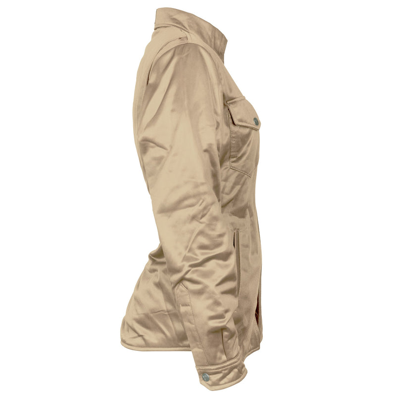 Load image into Gallery viewer, ‌Ultra Protective Shirt for Women - Khaki Solid with Pads
