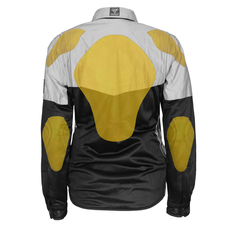 Load image into Gallery viewer, Ultra Reflective Shirt "Alloy Eclipse" for Women - Black and Silver
