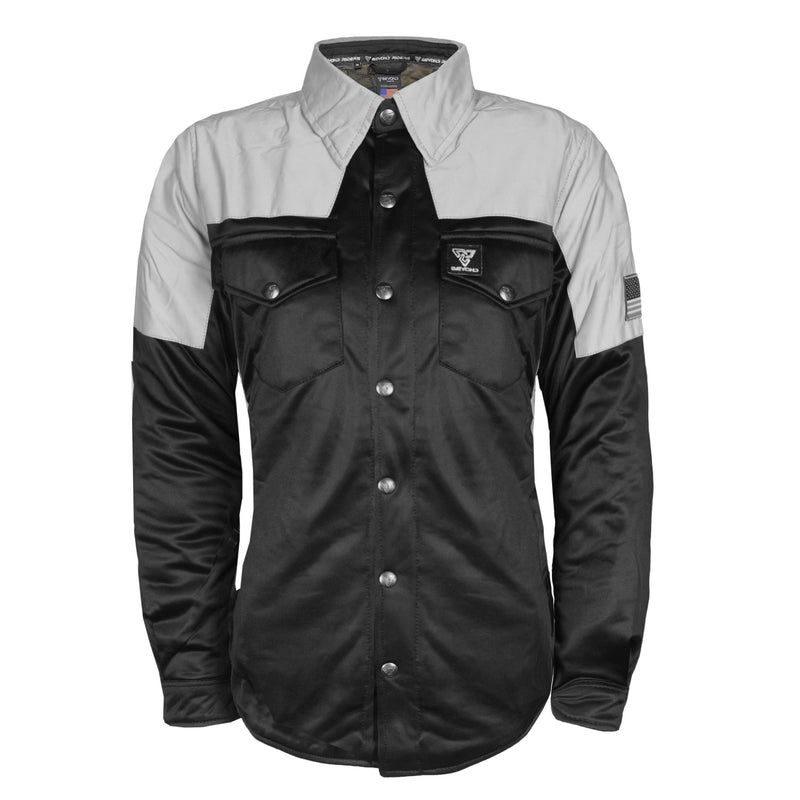 Load image into Gallery viewer, Ultra Reflective Shirt "Alloy Eclipse" for Women - Black and Silver
