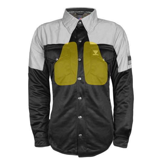 Ultra Reflective Shirt "Alloy Eclipse" for Women - Black and Silver