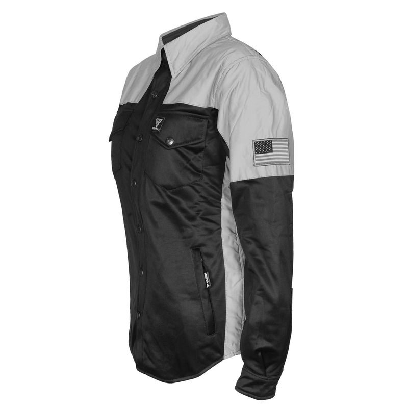 Load image into Gallery viewer, Ultra Reflective Shirt "Alloy Eclipse" for Women - Black and Silver
