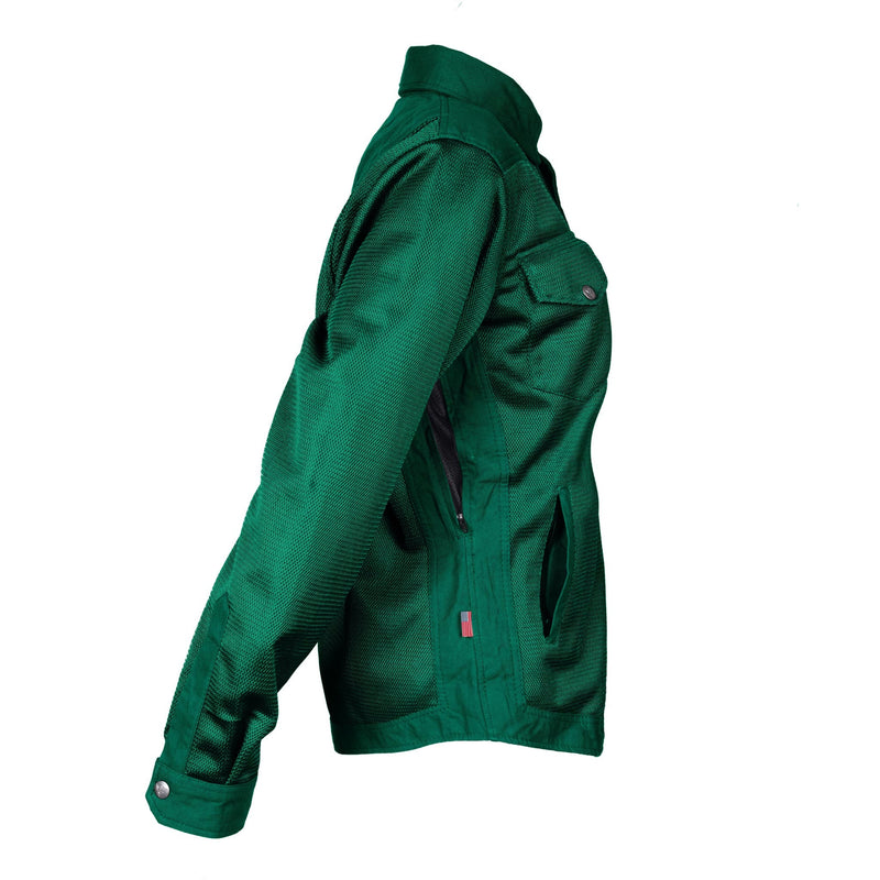 Load image into Gallery viewer, Protective Summer Mesh Shirt for Women - Dark Green Solid
