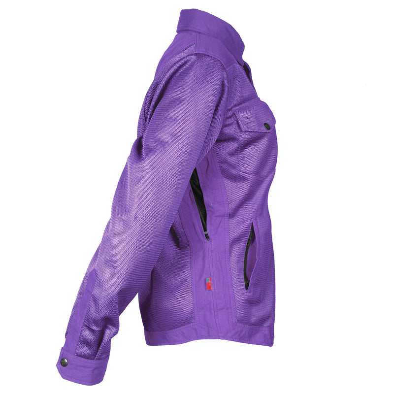 Load image into Gallery viewer, Protective Summer Mesh Shirt for Women - Purple Solid

