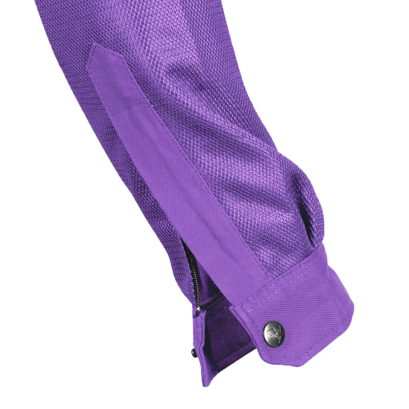 Load image into Gallery viewer, Protective Summer Mesh Shirt for Women - Purple Solid
