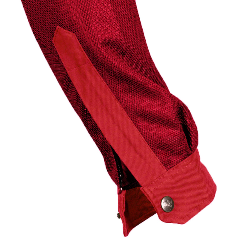 Load image into Gallery viewer, Protective Summer Mesh Shirt for Women - Red Solid
