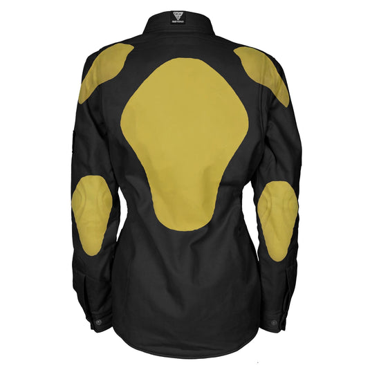 Protective Flannel Shirt for Women - Black Solid